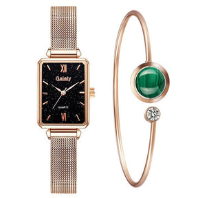 Relógio Feminino Luxury Gold + Bracelete
